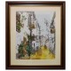 Bernard Dufour Original Oil on Canvas Mediterranean Scene circa 1950-1960